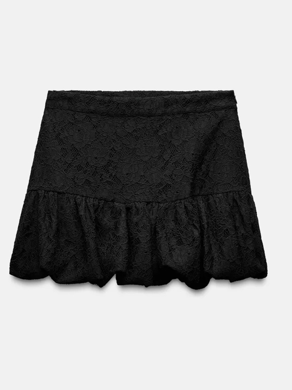 NWOTS Zara Black Lace Bubble Skirt Size Small